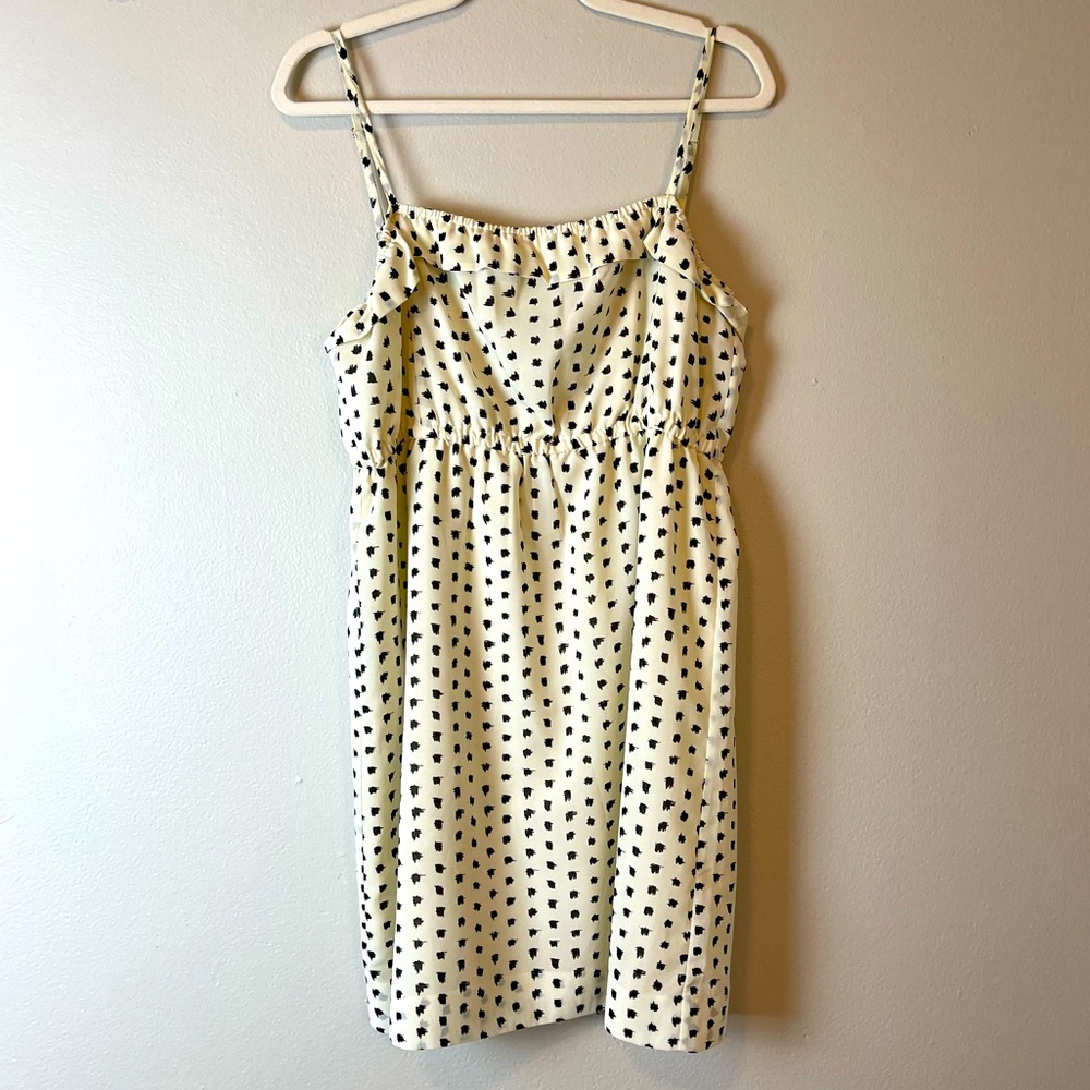 J Crew Polka Dot Spaghetti Strap Dress